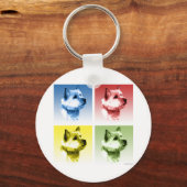 Porte-clés Art pop Norwich Terrier (Recto)