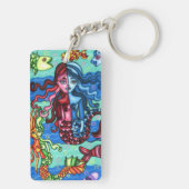 Porte-clés Art populaire Mermaids Poisson Abstrait peinture o (Dos)