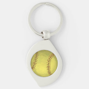 Porte-clés Art Softball Peint