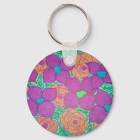Art Tropical Motif de fleurs colorées