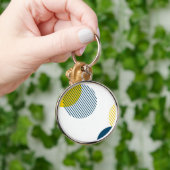 Porte-clés Art urbain abstrait moderne, simple, minimal et te (Main)