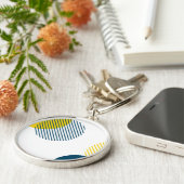 Porte-clés Art urbain abstrait moderne, simple, minimal et te (Côté)