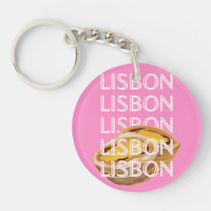 Porte-clés Art Voyage Lisbonne, Art Voyage Été, Rose