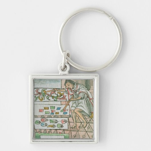 Porte-clés Artisan aztèque de plume (Devant)