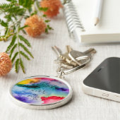 Porte-clés Artisan Creative Splashes de l'aquarelle (Côté)