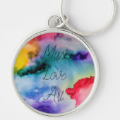 Porte-clés Artisan Creative Splashes de l'aquarelle (Devant)