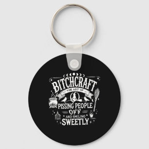 Porte-clés Artisanat Drôle Sorcière Witchy Saison Éffrayante 