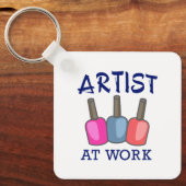 Porte-clés Artiste au travail (Recto)