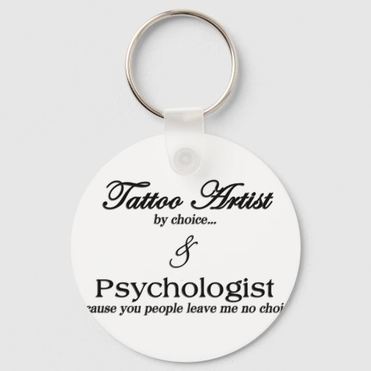 Porte-clés Artiste de tatouage (par choix) (Recto)