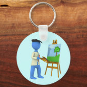 Porte-clés Artiste et Easel (Recto)