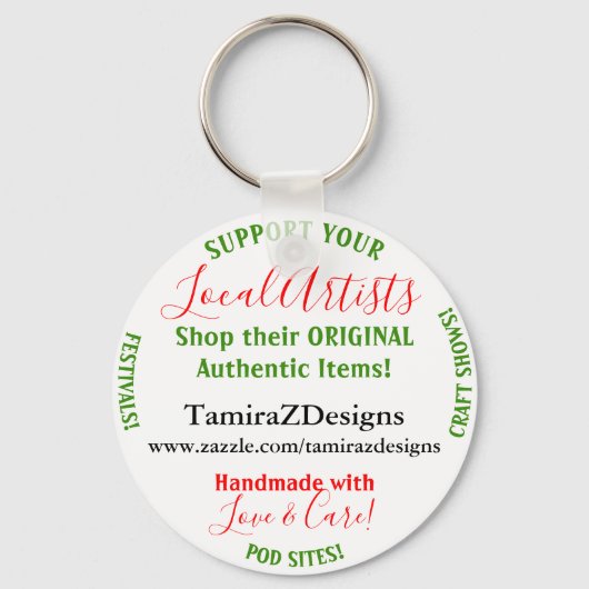 Porte-clés Artistes locaux (Recto)