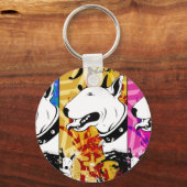 Porte-clés Artistic Bull Terrier Chien race Design (Recto)