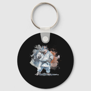Porte-clés Arts martiaux d'Hippo Karaté MMA Taekwondo