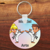 Porte-clés Arts martiaux garçon et fille (Recto)