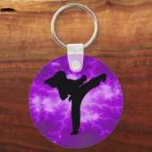 Porte-clés Arts martiaux Purple Lightning Girl (Recto)
