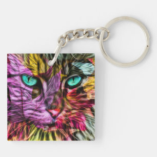 Porte-clés Artsy Kitty Chat