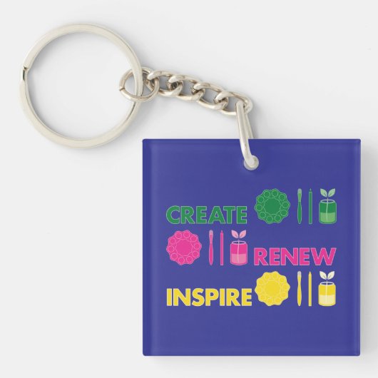 Porte-clés Artsy Spring Knolling (Devant)