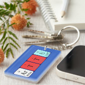 Porte-clés Arttu nom de la table périodique clé (Devant droit)