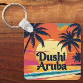 Porte-clés aruba coucher de soleil charmant (Recto)