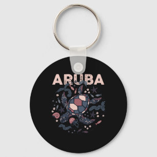 Porte-clés Aruba Voyage Vacances d'été Tortue d'Aruba Tropica