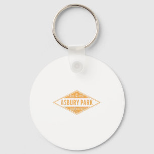 Porte-clés Asbury Park New Jersey Nj Souvenir Vacances Vintag