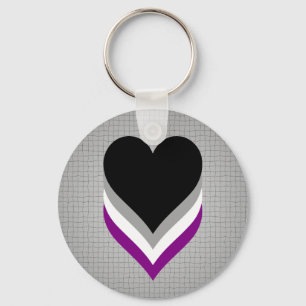 Porte-clés Asexuality orgueil coeur Porte - clé
