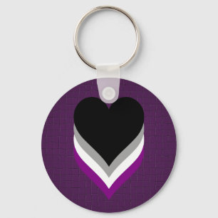 Porte-clés Asexuality orgueil coeur Porte - clé