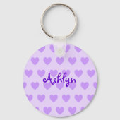 Porte-clés Ashlyn en violet (Recto)