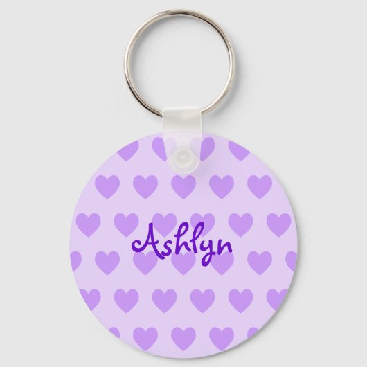 Porte-clés Ashlyn en violet (Recto)
