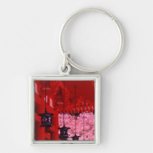 Porte-clés Asie, Japon, Kyoto, sanctuaire Heian au printemps.