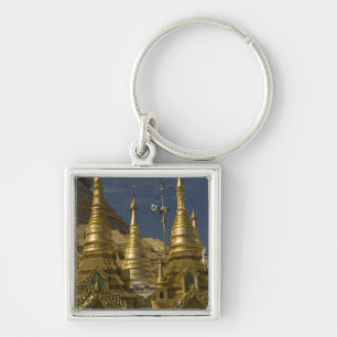 Porte-clés Asie, Myanmar, Yangon. Stupa doré de Shwedagon