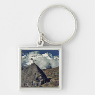 Porte-clés Asie, Népal, Parc national de Sagarmatha. Une priè