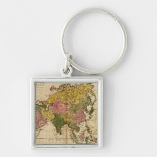 Porte-clés AsieCarte panoramiqueAsie 3