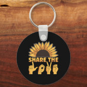Porte-clés ASL American Sign Language Share The Love Awards (Verso)