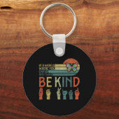 Porte-clés ASL Be Kind ASL Langue des Signes Américaine (Recto)