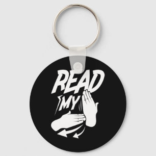 Porte-clés ASL Lire ma main Sourd américain Langue des Signes