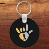 Porte-clés ASL Love Sign American Sign Language Deaf Awards (Recto)