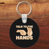 Porte-clés ASL Parler à la main American Sign Language 2 (Verso)