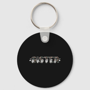 Porte-clés ASL Sister American Sign Language Deaf Awareness S