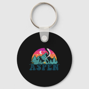 Porte-clés Aspen Colorado Co Mountain Ski Vintage 80s Aspe