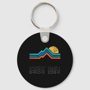 Porte-clés Aspen Colorado Co Ski alpin Montagne Vintage 80s A