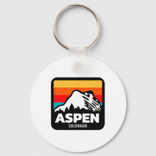 Porte-clés Aspen Colorado Ski Snowboard Voyage en famille