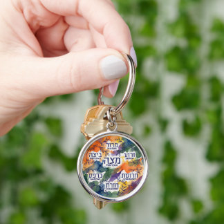 Porte-clés Assiette de Seder de Pâque Kearah Cadeau pour Pesa