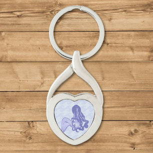 Porte-clés Assis Mermaid bleu