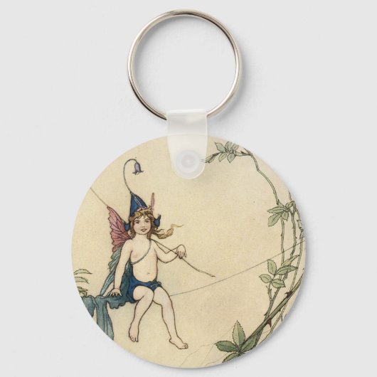 Porte-clés Assis sur le fil d'araignée (Recto)