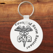 PORTE-CLÉS ASSISTANT DE L'INFIRMIÈRE CERTIFIÉE CADUCEUS CNA (Recto)