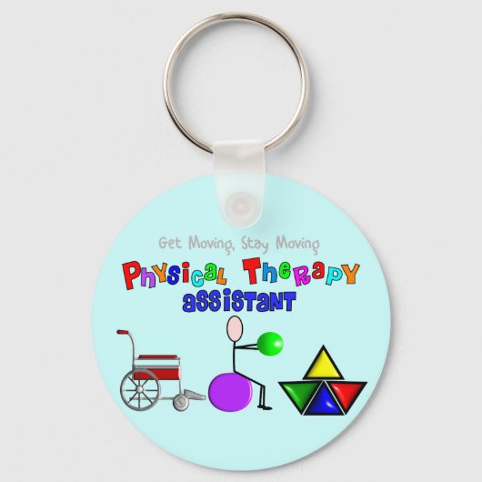 Porte-clés Assistant de physiothérapie Cadeaux graphiques uni (Recto)
