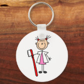 Porte-clés Assistant dentaire avec brosse à dents (Recto)