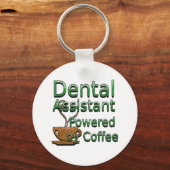 Porte-clés Assistant dentaire avec café (Recto)