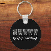 Porte-clés Assistant dentaire | Cadeaux pour dentiste adjoint (Recto)